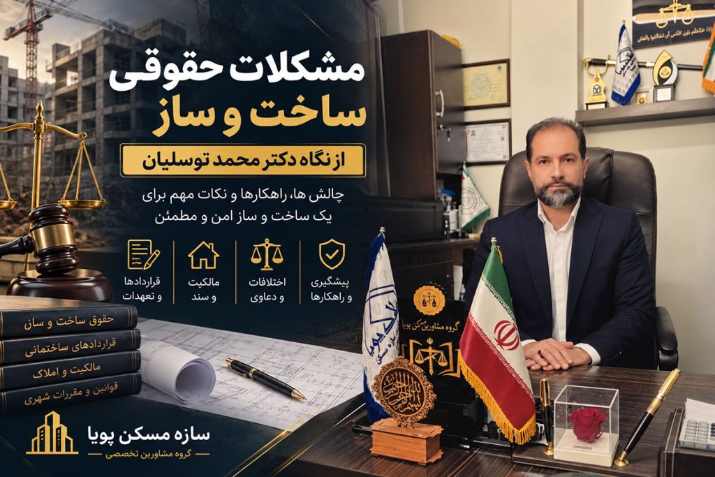 مشکلات حقوقی ساخت و ساز از نگاه دکتر محمد توسلیان