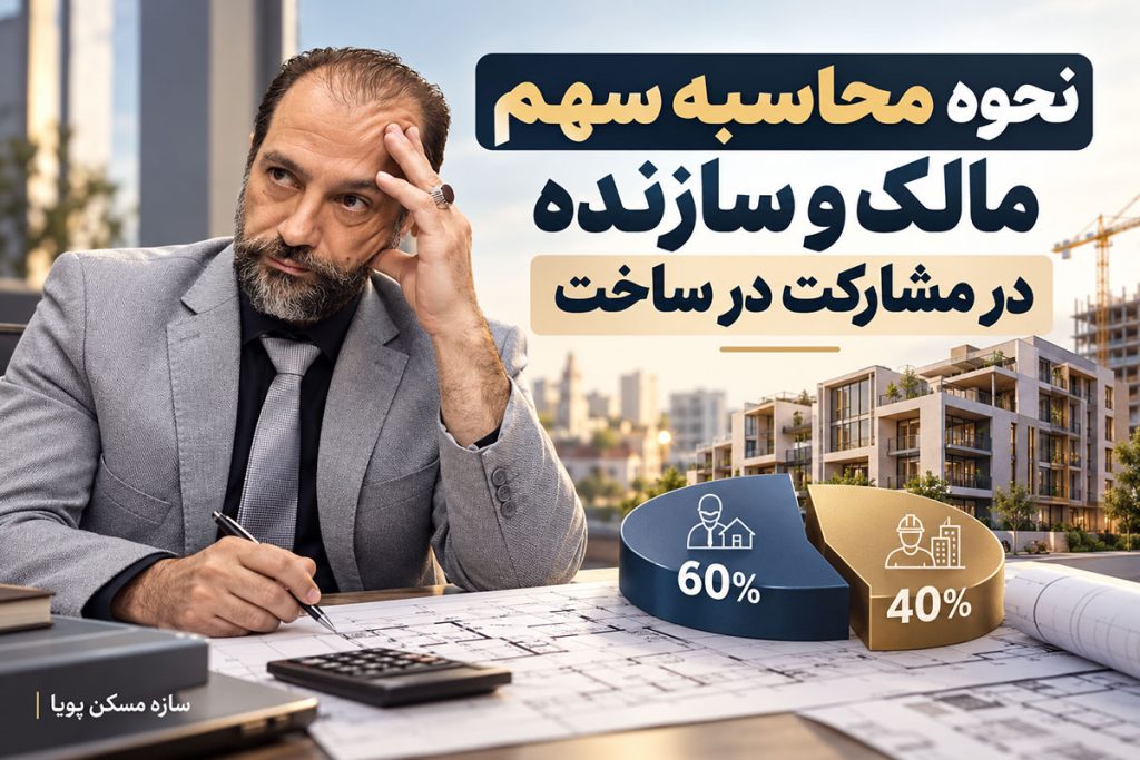 نحوه محاسبه سهم مالک و سازنده در مشارکت در ساخت